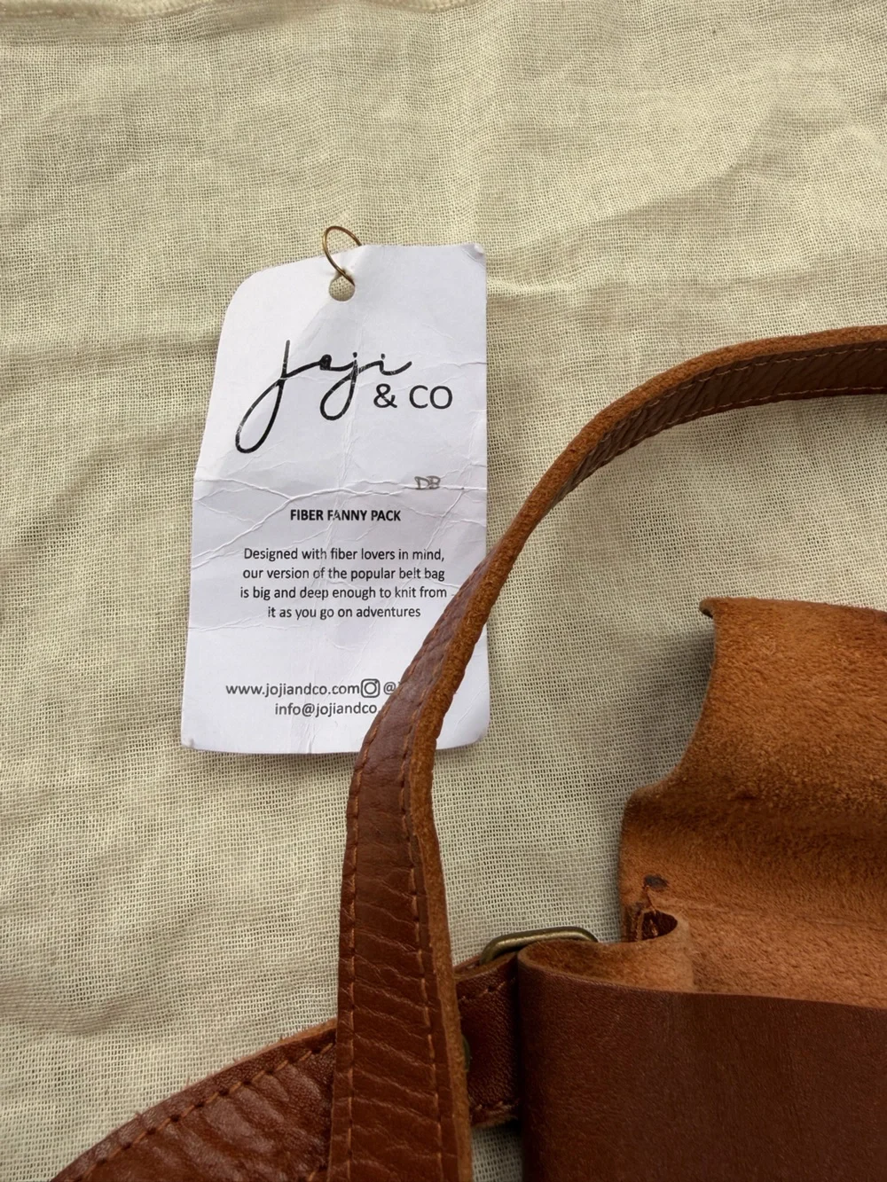 Joji & Co Leather Fanny Bag - Brown - Picture 4 of 4